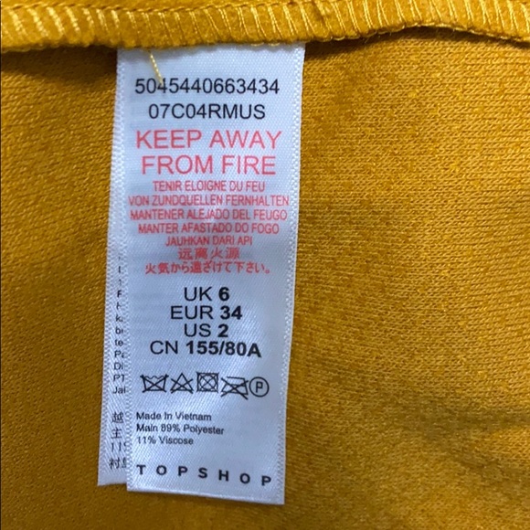 Topshop Carly Coats in Mustard - Picture 7 of 8